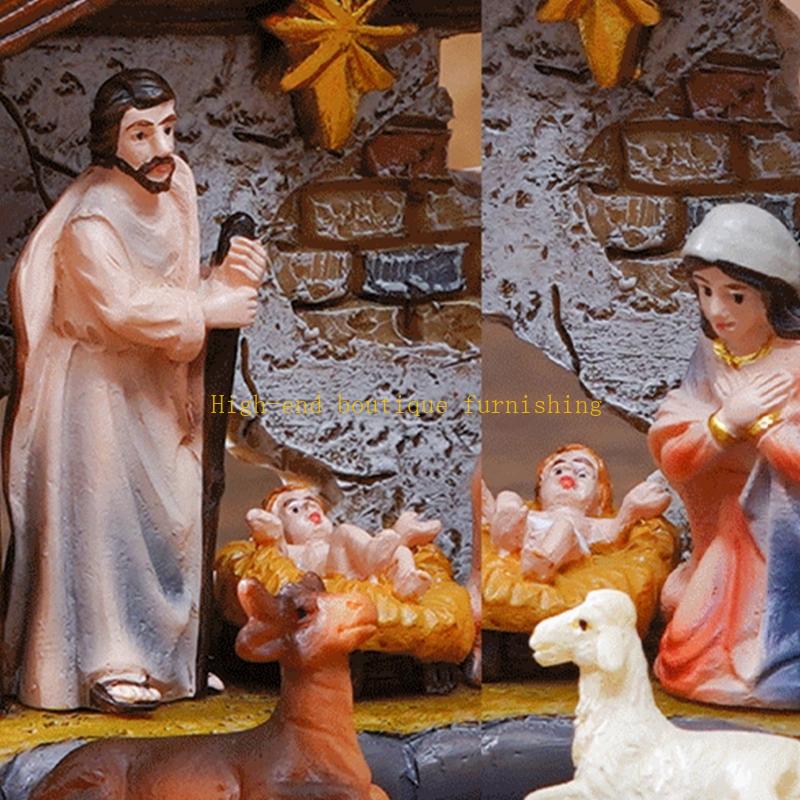 Christmas Nativity Figurines,Christmas Figure Ornament Nativity Scene Statue China Mainland