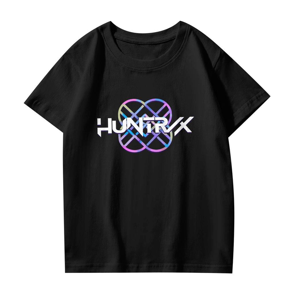 Fashionable Round Neck Short Sleeve Work Clothes Printed Tops For KID Summer Tops