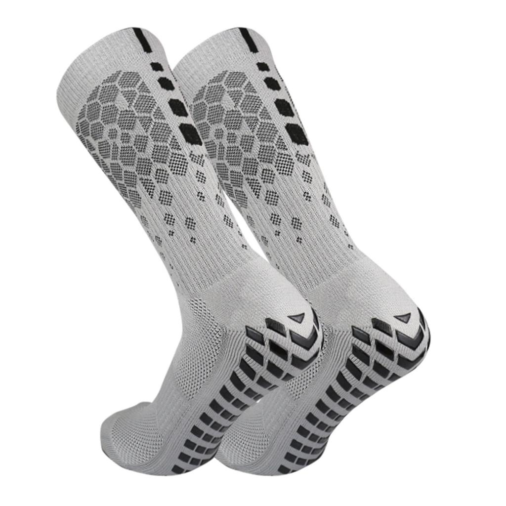 Anti-slip Soccer Socks for Men and Women Breathable Athletic Socks with Grippers for Yoga Football