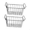 2 Pieces Deep Freezer Steel Wire Baskets Refrigerator Basket Practical