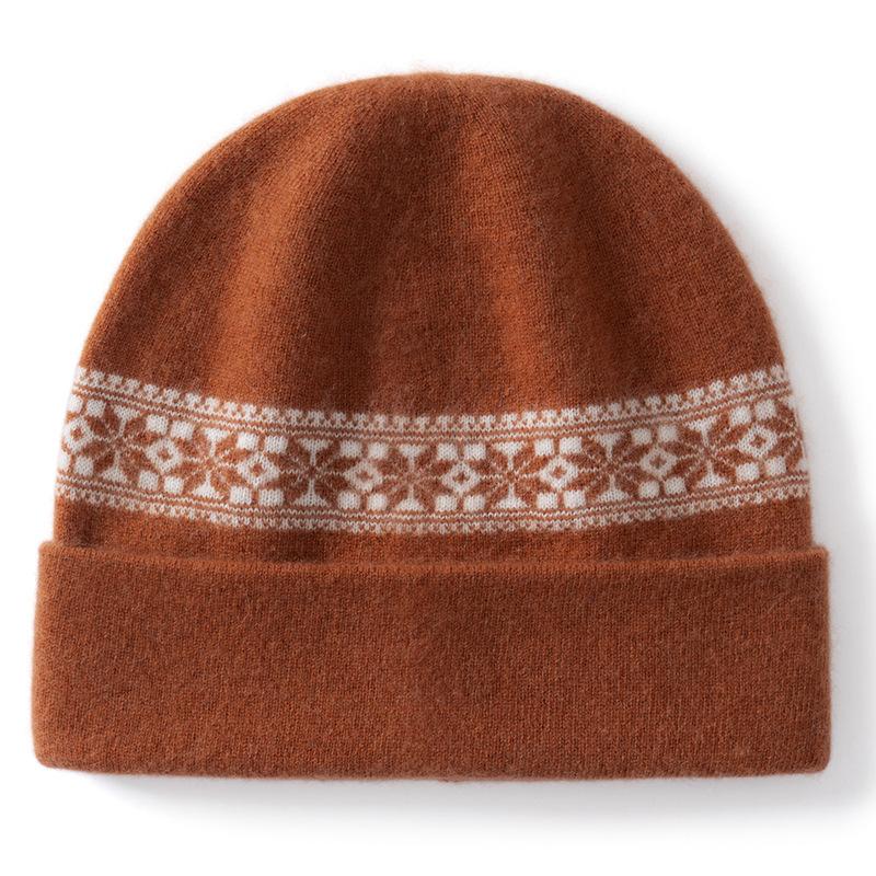 High version versatile outdoor cold hat autumn and winter new warm wool hat windproof warm face small knitted hat