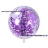 12" Transparent Sequin Balloon with Confetti - Colored Balloon for Christmas Party Decor