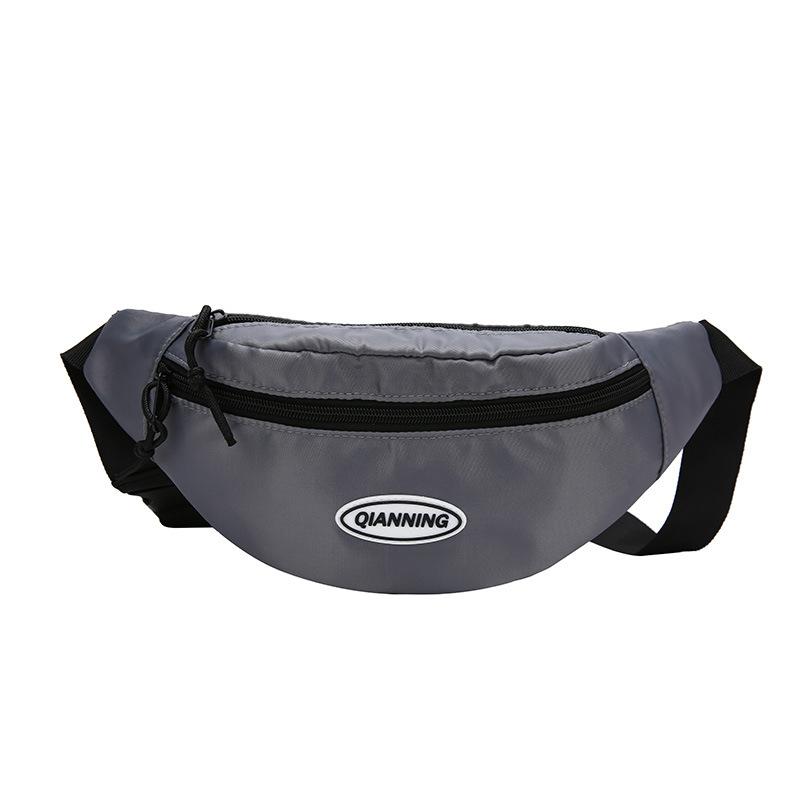 

2025 женская модная простая нагрудная сумка, спортивная косая сумка для смены мобильного телефона, портативная сумка, повседневная универсальная сумка для мобильного телефона 31*14*13 серый