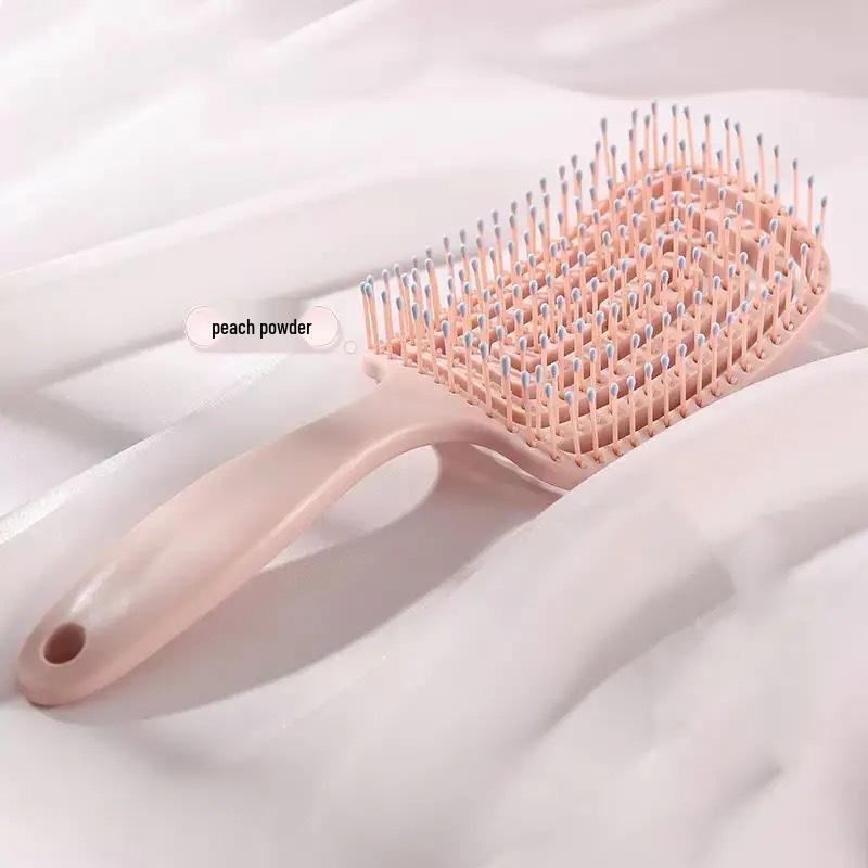 Vysoce kvalitní kulatý hřeben na vlasy pro dívky - Nadýchaná masáž, Zakřivený design