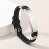Unisex Adjustable Silicone Stainless Steel Bracelet - European & American Style