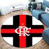 Clube De Regatas Do Flamengo Round Area Rug,Carpet Rug for Living Room Bedroom Sofa Playroom Decor,Non-slip Floor Mat