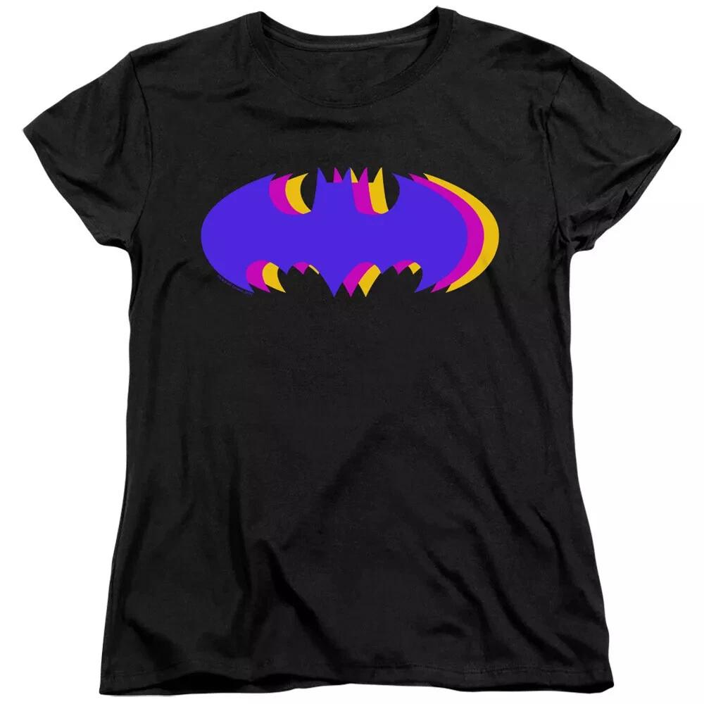 Batman  Tri Colored Logo  Women s T-Shirt S