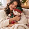 Christmas Plush Toy Soft Holiday Stuffed Animal Decoration Gift for Kids and Adults