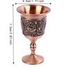 2pcs Brass Vintage Wine Glasses Red Bronze Retro Metal Chalices  Decorative Display