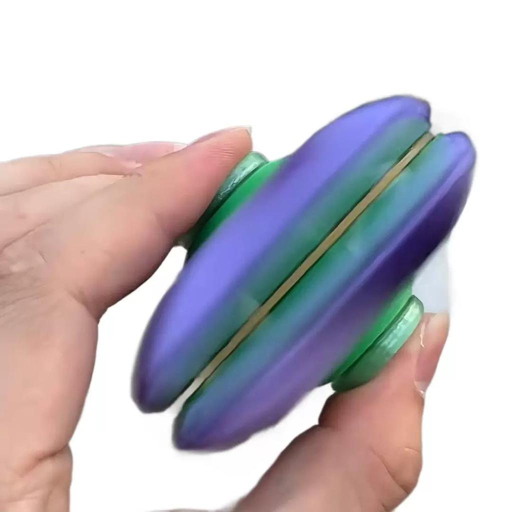 Palla Fidget a Pressione e Rotazione Stampata in 3D, Pallina Fidget Spinner Deformabile a Un Clic, Giocattolo Sensoriale Rilassante per lo Stress a Rotazione Fluida