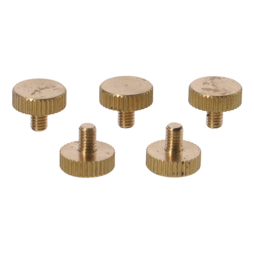 5pcs Copper Flat Head M4x 6-14mm Flat Brass Bolts PC Knurled Thumb Screws