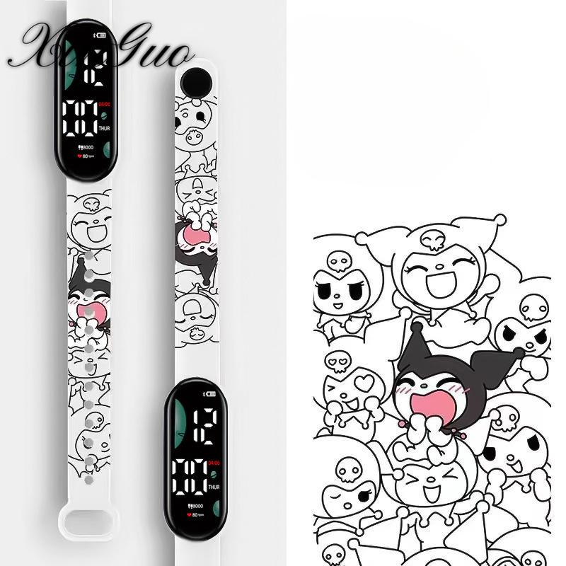 New Cartoon Electronic Watch Elementary School Students Cute Children Cartoon Printing LED Sports Watch