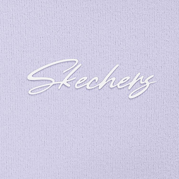 Skechers Godri Slim Fit Simple Quick Dry Breathable Short Sleeve Polo Shirt Women tops Stone-Purple P225W141-00FW