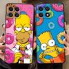 Funda Phone Cover Case for Honor X9a 70 X9 X7a 90 Lite X9c X8 8X S-simpsons Donut