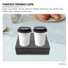 2Pcs Foam Cup Carrier Multiple Holes Holder Tray for Coffee Milk Tea Drinks Takeout Cup Holder Tray Drinks Carrier