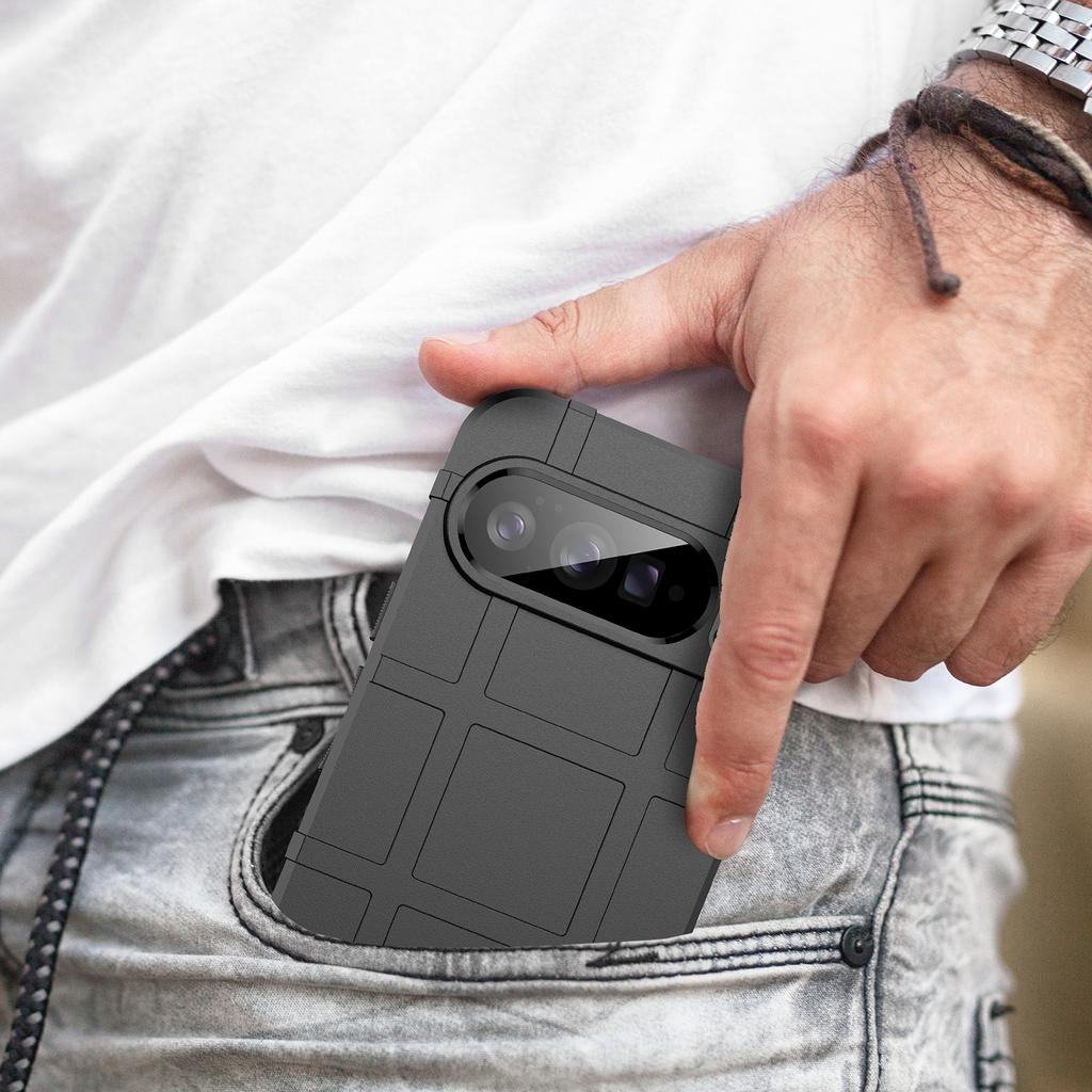 For Google Pixel 10 Pro XL Case Grid Design Soft TPU Scratch-Proof Phone Cover