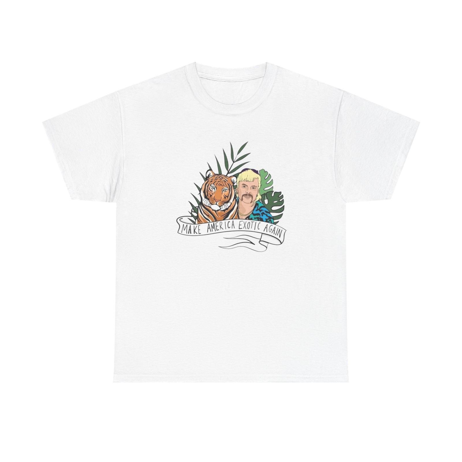Joe Exotic Funny Graphic T Shirt Unisex Heavy Cotton Tee S
