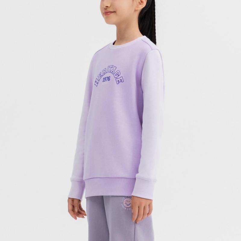 DECATHLON Sweatshirt DOMYOS 500 Warm Fleece Lilac Purple Teen