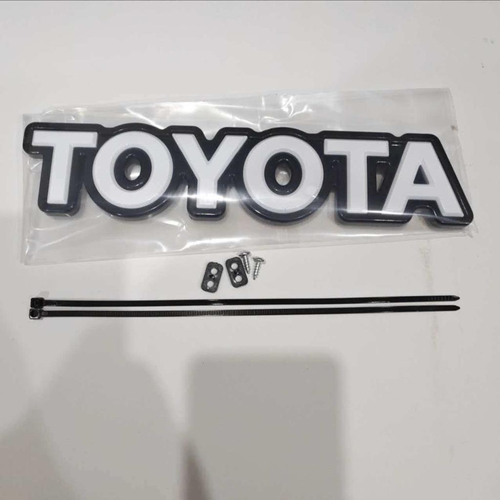 Toyota Front Grille Front Bumper Retro Grille Emblem WILANDA/RAV4/Highlander/RAV4 Letter Emblem