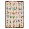 Funny Plants Metal Tin Sign Vintage English Flowers Retro Fruits Butterflys Animals Wall Poster Home Plates WY