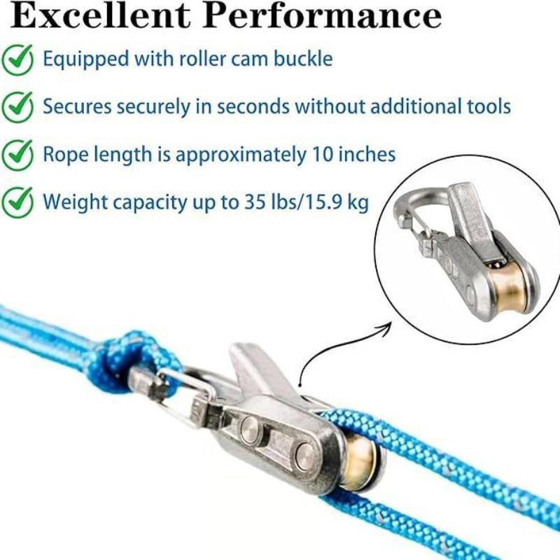 Seilspannwerkzeug Spannvorrichtung Robuster Einziehbarer Spanngurt Seilspanner Für Campingplane Hängematte Bootfahren Outdoor-Ausrüstung