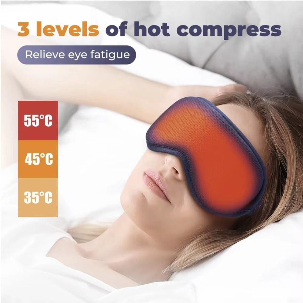 6-Mode Massage 3D Massage Eye Mask 3-Level Hot Compress Electric Steam Eye Mask Eye Relax