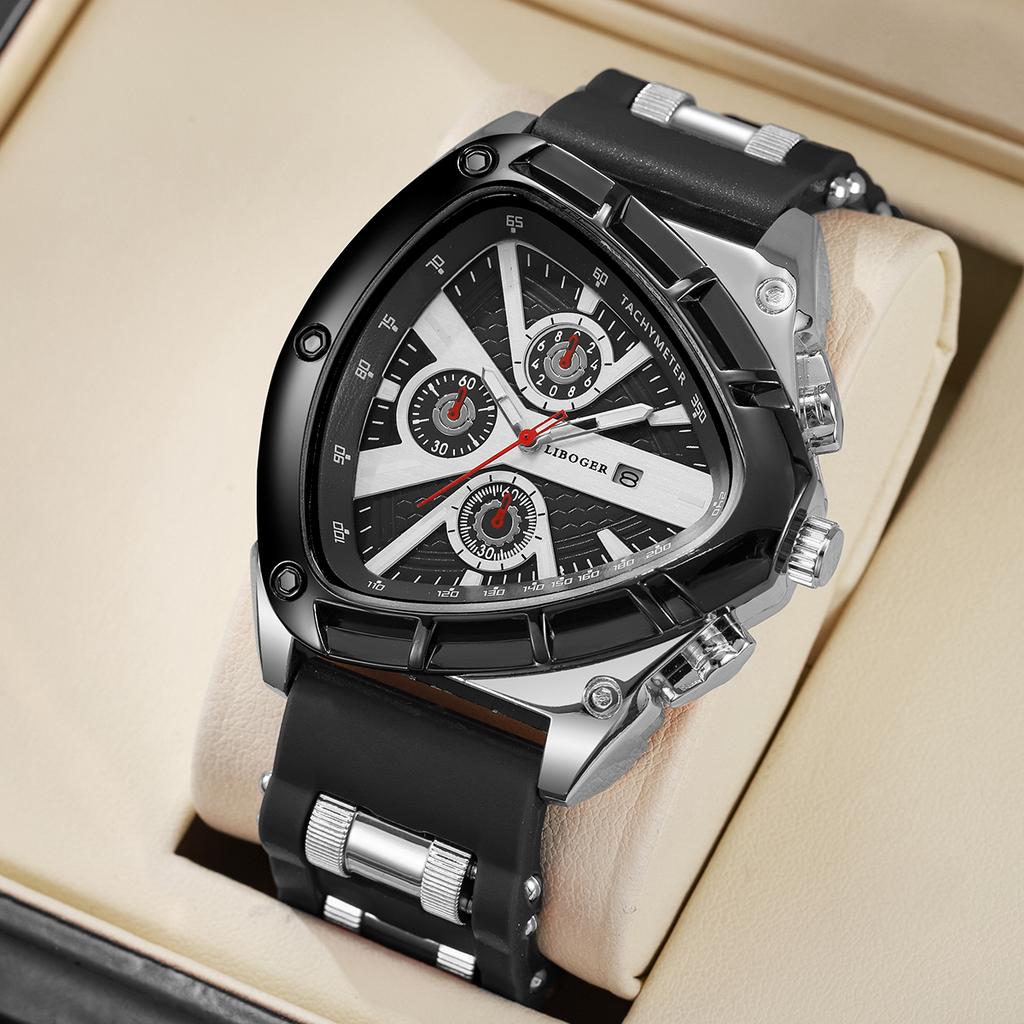 Fashion Silicone Strap Men Sports Watches Casual Arabic Dial Man Wristwatch With Calendar Reloj Hombre(Without Box)