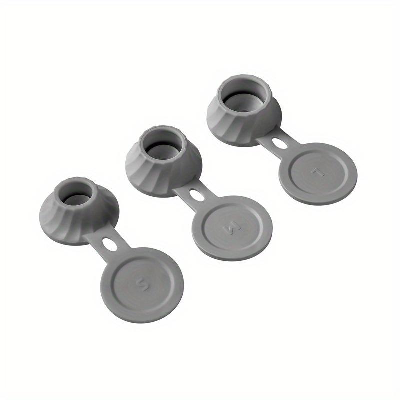 

3pcs Bottle Emptying Kit Multifunctional Inverted Bottle Caps Leak-Proof Thick Liquid Bottle Cap Set for Kitchen Bathroom