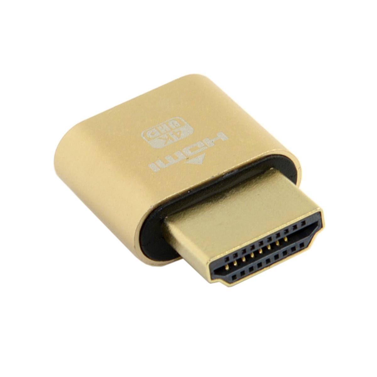 

HDMI 1.4 DDC EDID Dummy Plug Headless Ghost Display Emulator 1920x1080P@60Hz As Shown A