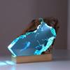 8 Inch Resin Night Light Decorative LED Night Lamp Hand Made Underwater Appearance Night Light Ornament for Dormitory Bedside