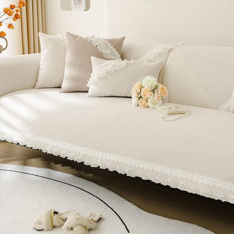 French Style Sofa Cushion Universal In All Seasons, New Non-slip Leather Sofa Cover Cover Cloth Towel Seat Cushion