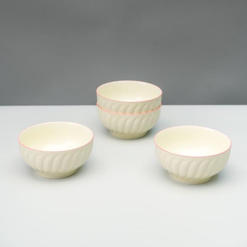 Hao Ya Light Luxury 6-inch Ceramic Noodle & Soup Bowl Set