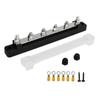 6 Post Power Distribution Terminal Block with Dust Cover M6 Studs DC12V To 48V 150A for Cars Boats RVs Black