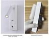 Rotatable Type-C USB Wall Lamp with Switch for Bedroom, Study, or Hotel