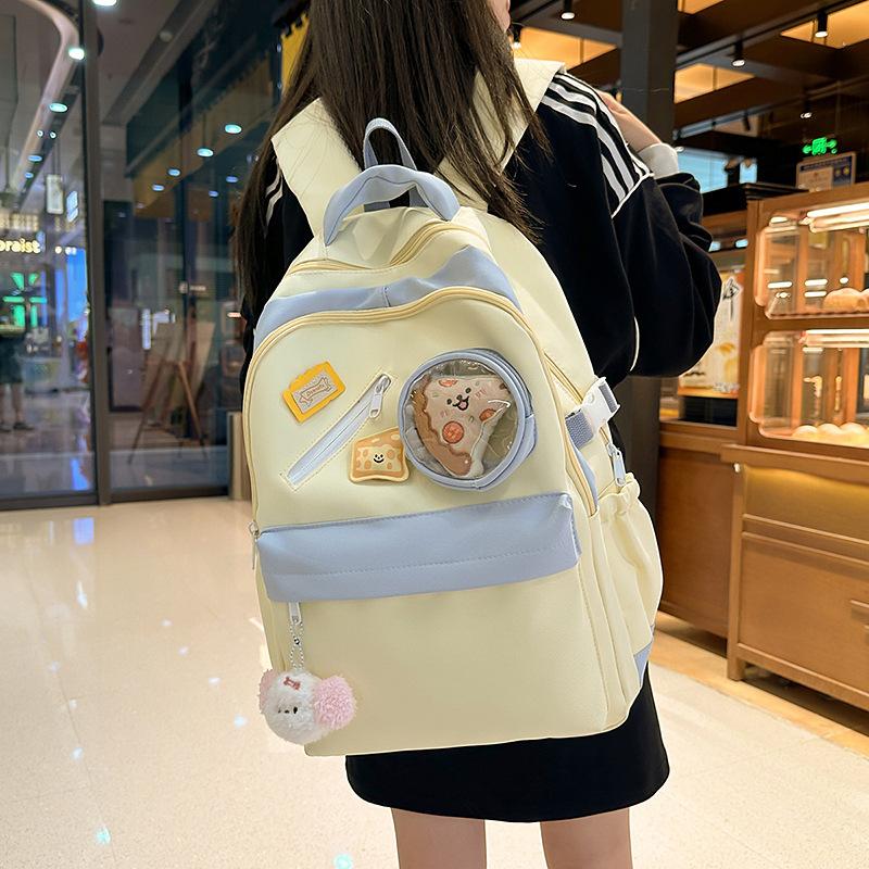 Campus Schultasche Damen Rucksack mit großer Kapazität Studentenrucksack