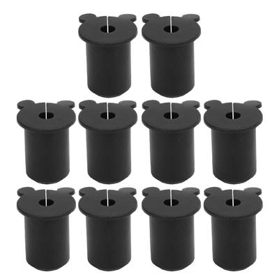 10PCS Satellite Cable Wall Grommet 25.4mm Silicon Ethernet Cable Bushing Wall Penetration Grommet for 1 Inch Hole Black