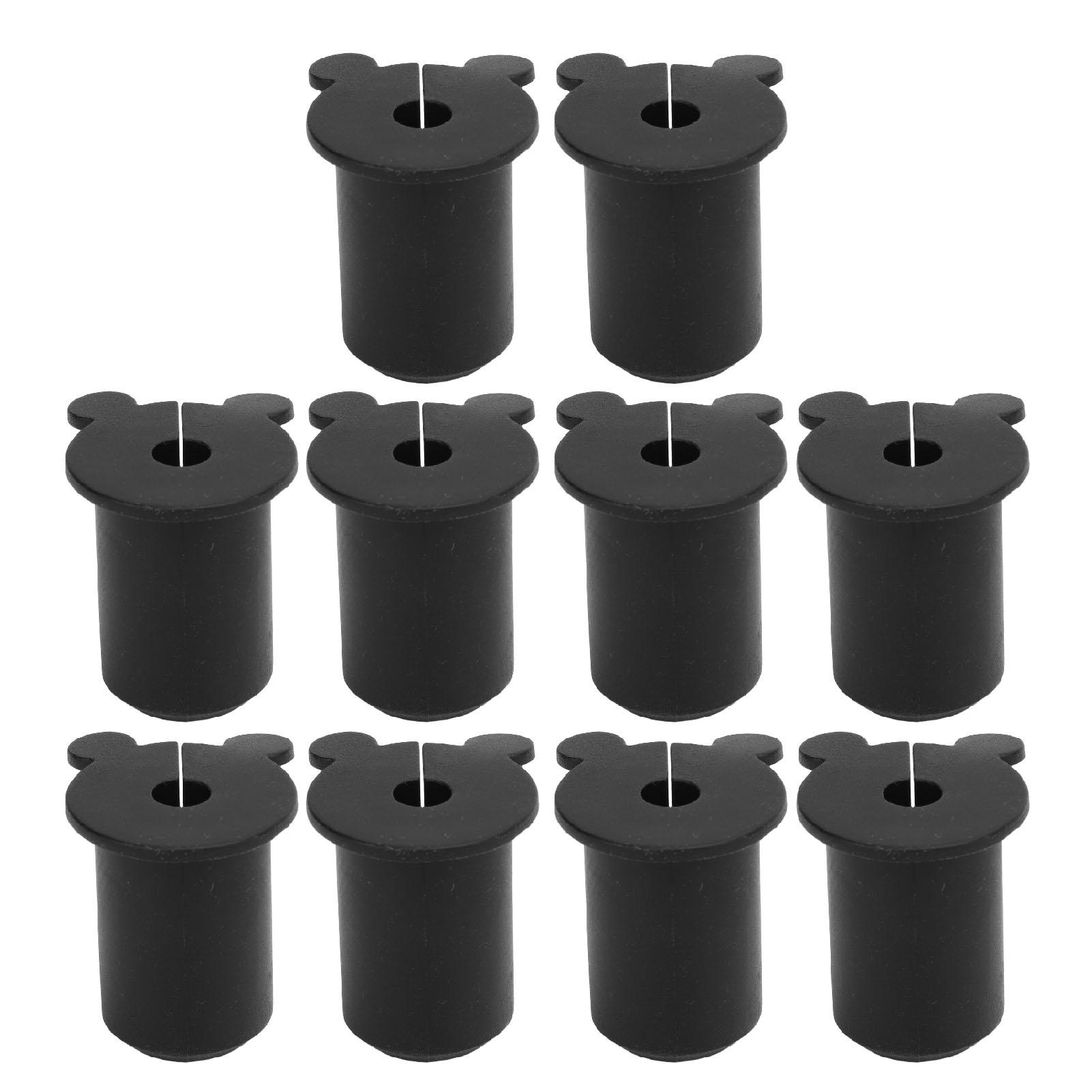 

10 шт. Настінна втулка для супутникового кабелю 25,4 мм, кремнієва втулка для кабелю Ethernet, втулка для проникнення в стіну для Black