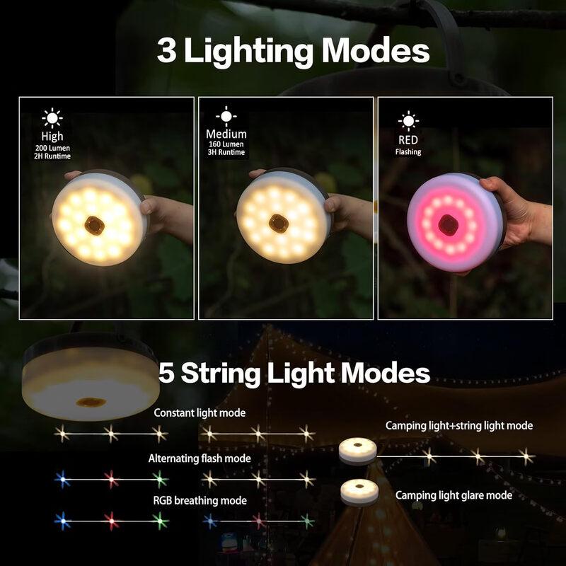 Shichenglin LED Outdoor Camping String Lights