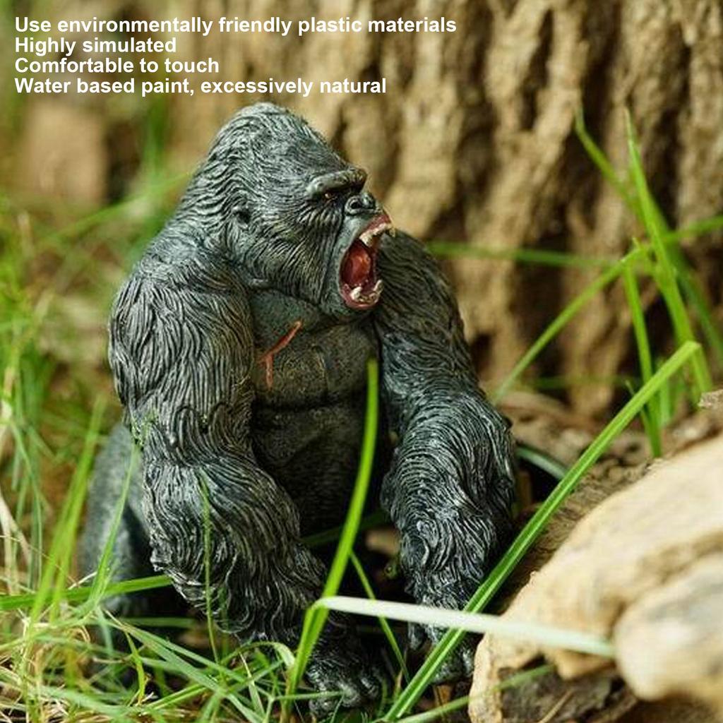 Lifelike Chimpanzee Figurine Plastic Animal Action Figure Hand Painted Toy Figurine ModelChimpanzee