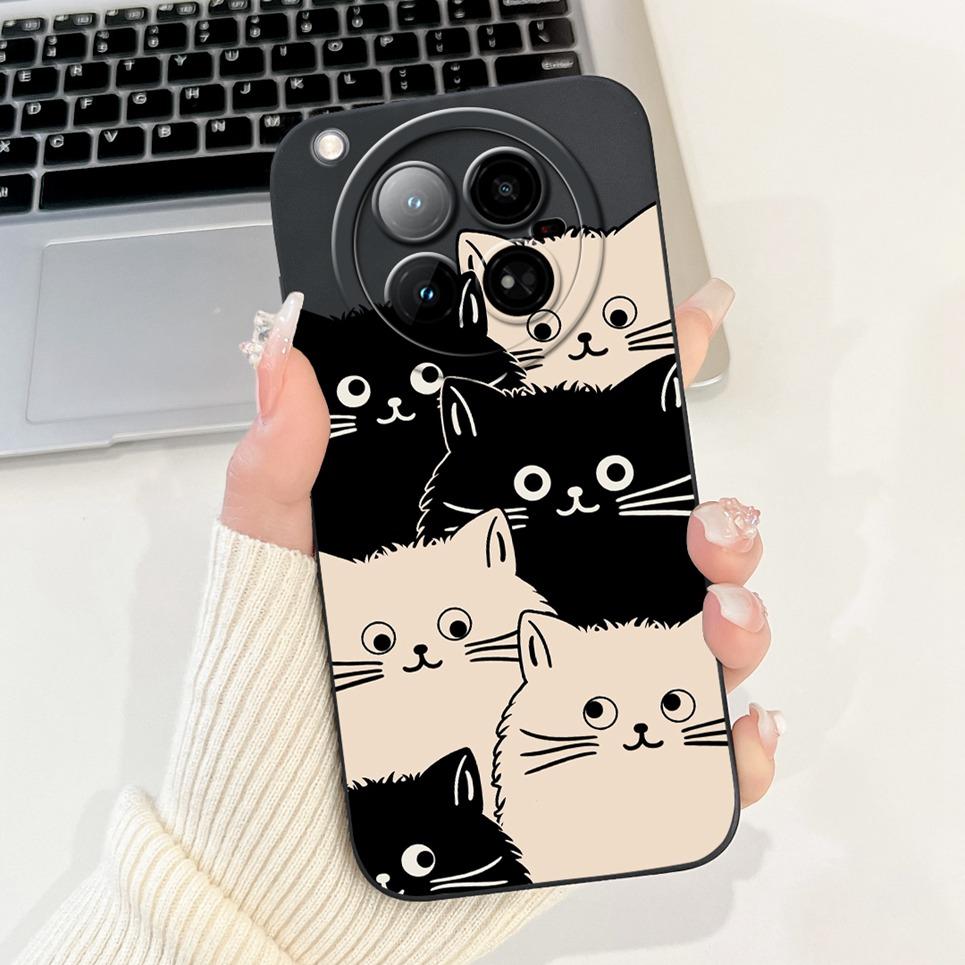 Cartoon Fashion Back Cover For Infinix Zero 40 4G X6860 Phone Case Soft Silicone Dragon Astronaut Black Cat Funda Zero40 Bumper