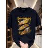 Heavyweight Pure Trendy Print Shortsleeve Tshirt For Unisex New Summer Collection In Large Sizes Unisex Clothing Graphic T Shirts