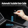 For Tesla Juniper Model Y /YL/ 3 Electric Vehicle Center Console Retractable Docking Station with Wireless Watch Fast Charger