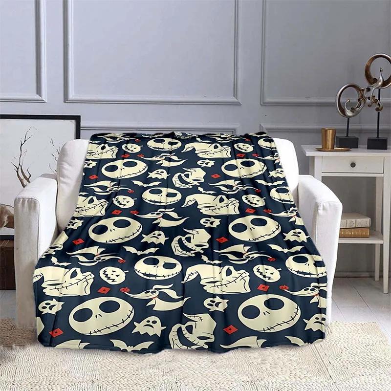 The Nightmare Before Christmas  Printed Blanket Kids Adult Blanket Soft Warm Bedding For Bed Sofa Travel Cover Blanket