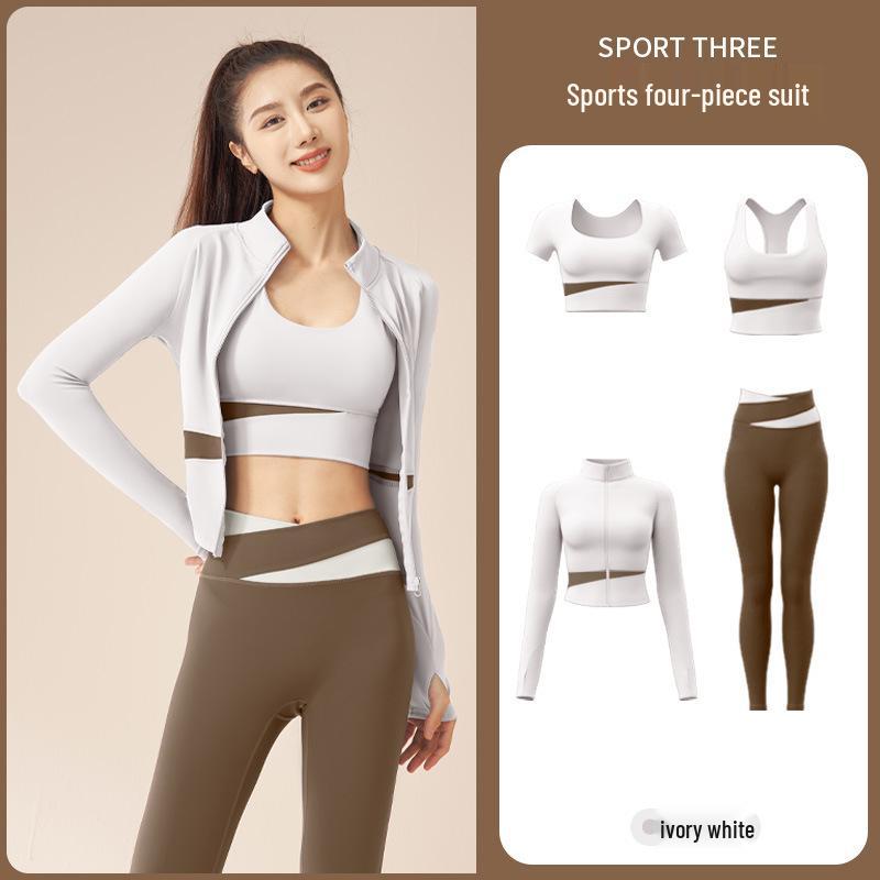 

Juyi Hall Autumn Colorblock Women s Breathable Seamless Sportswear Set Extra Extra Large
