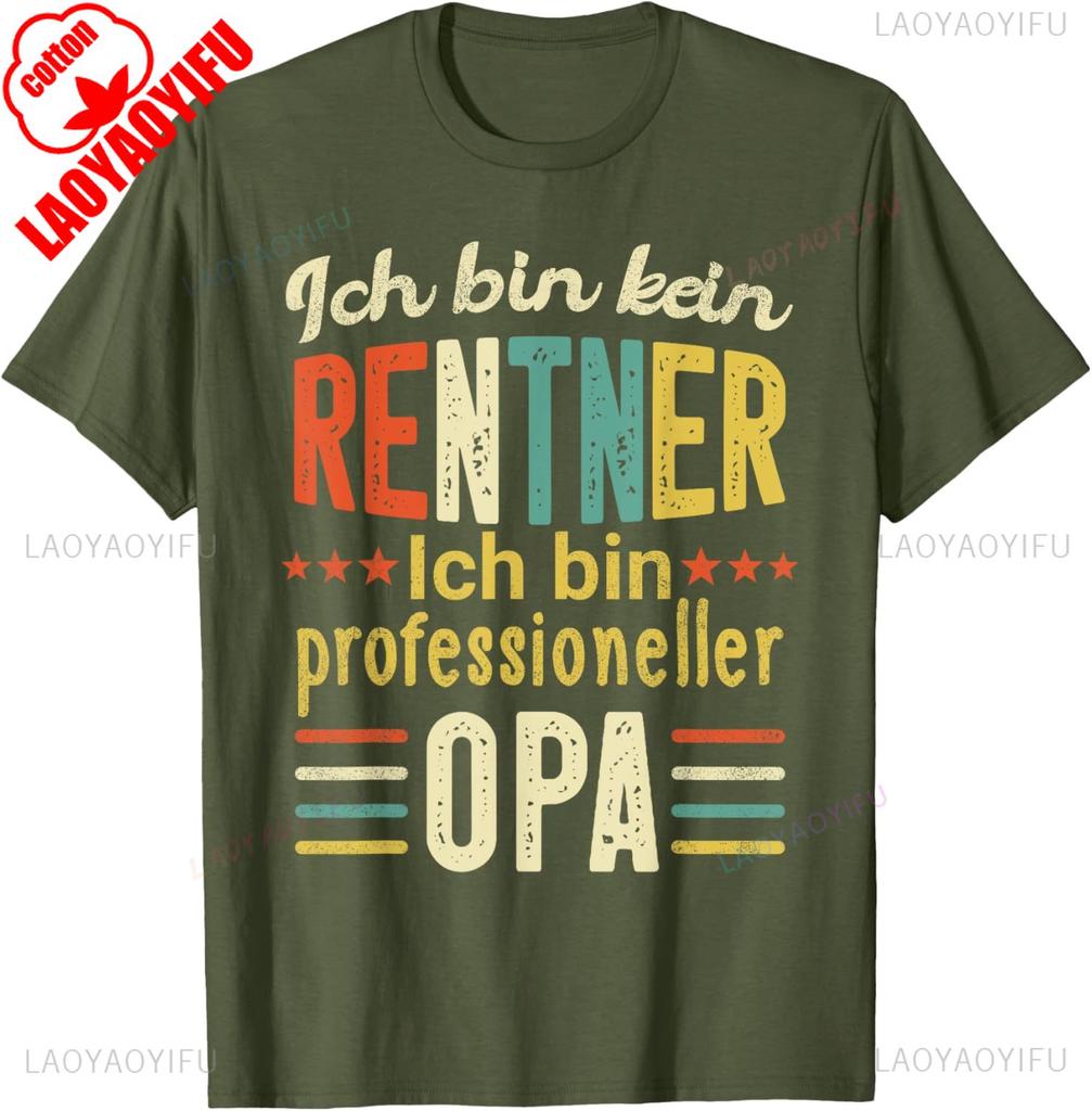 Retirement TShirt Men Funny No Pensioner Sondern Opa Gift Cotton Casual New Arrival Breathable Black Pattern Printed Shirt