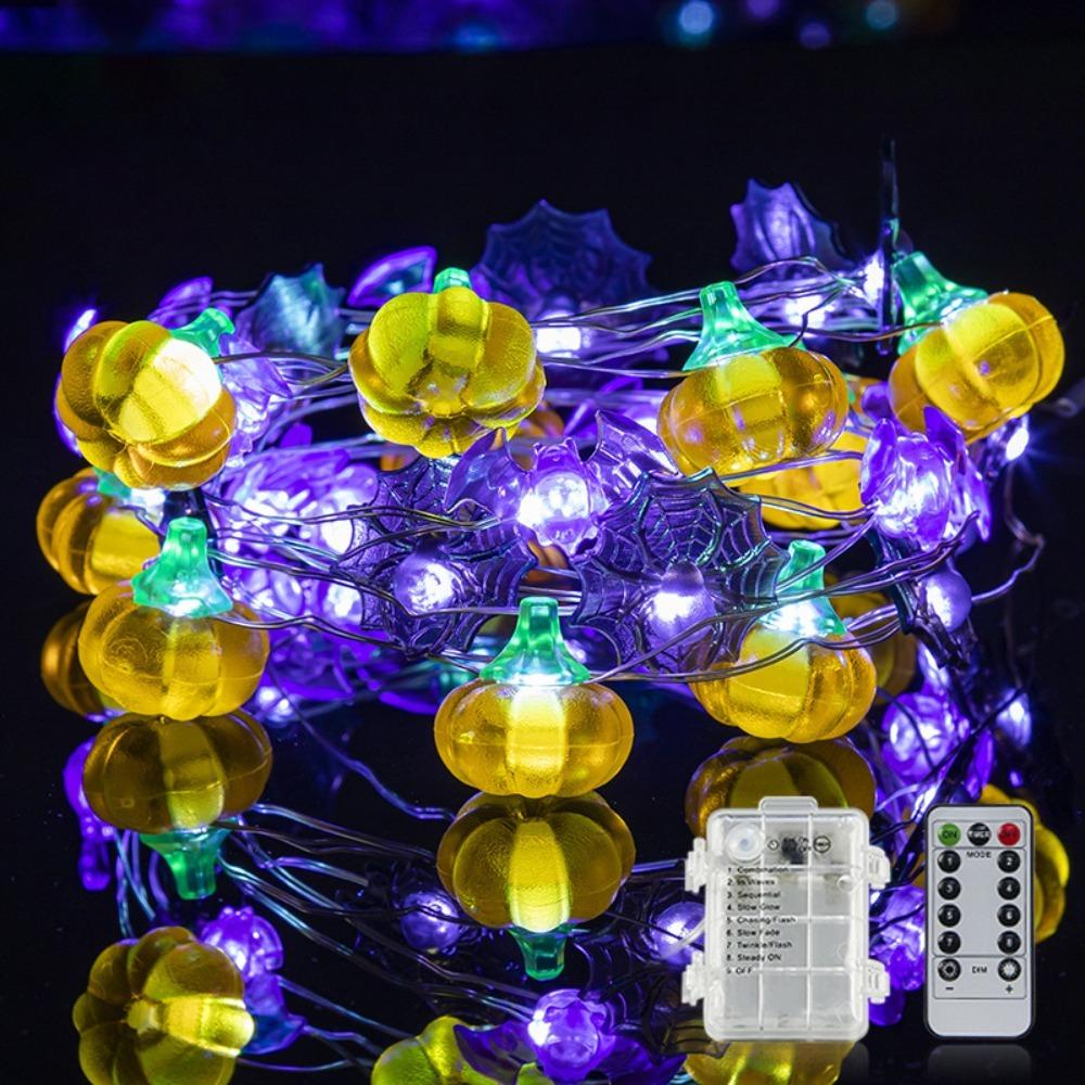 

DIY Decor Pumpkin Bat Spider Light 3D Lantern Portable Decor Lamp Easter