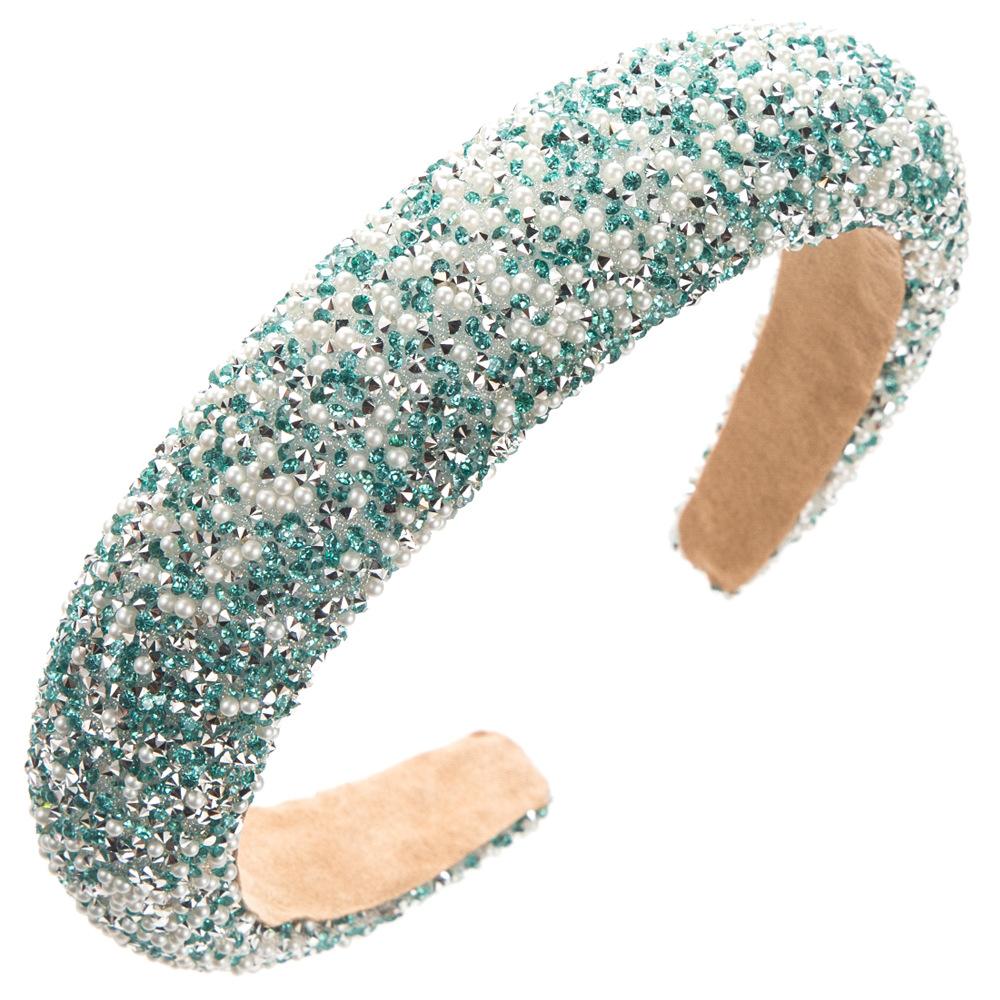 Luxury Sponge European American Style Girls' Daily Party Fashion Glitter Crystal Rhinestone Headband Hair Accessory Fine Women's