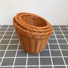 Rattan Fruit Baskets Storage Basket Woven Serving Basket Decorative Baskets for Kitchen Counter Organizer Easter Party Supplies