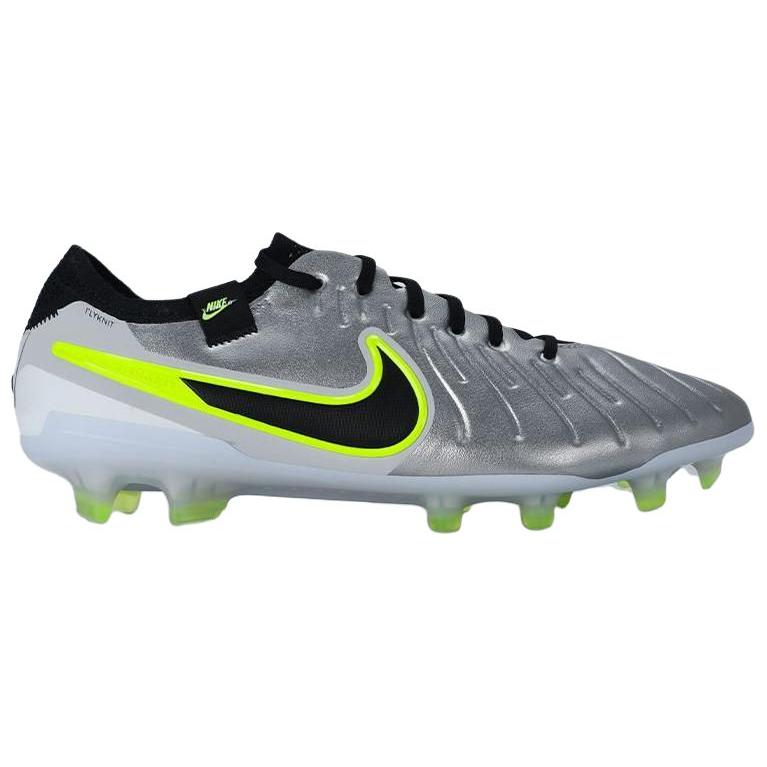New Nike Tiempo Legend 10 Elite Fg Metallic Silver Volt Black DV4328-001