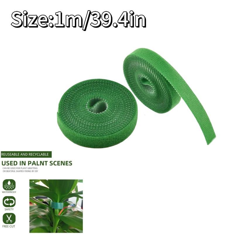 

1-10 Rolls Green Garden Twine Plant Ties Nylon Plant Bandage Garden Hook Loop Bamboo Canl Wrap Support Garden Accessories 1roll зелений